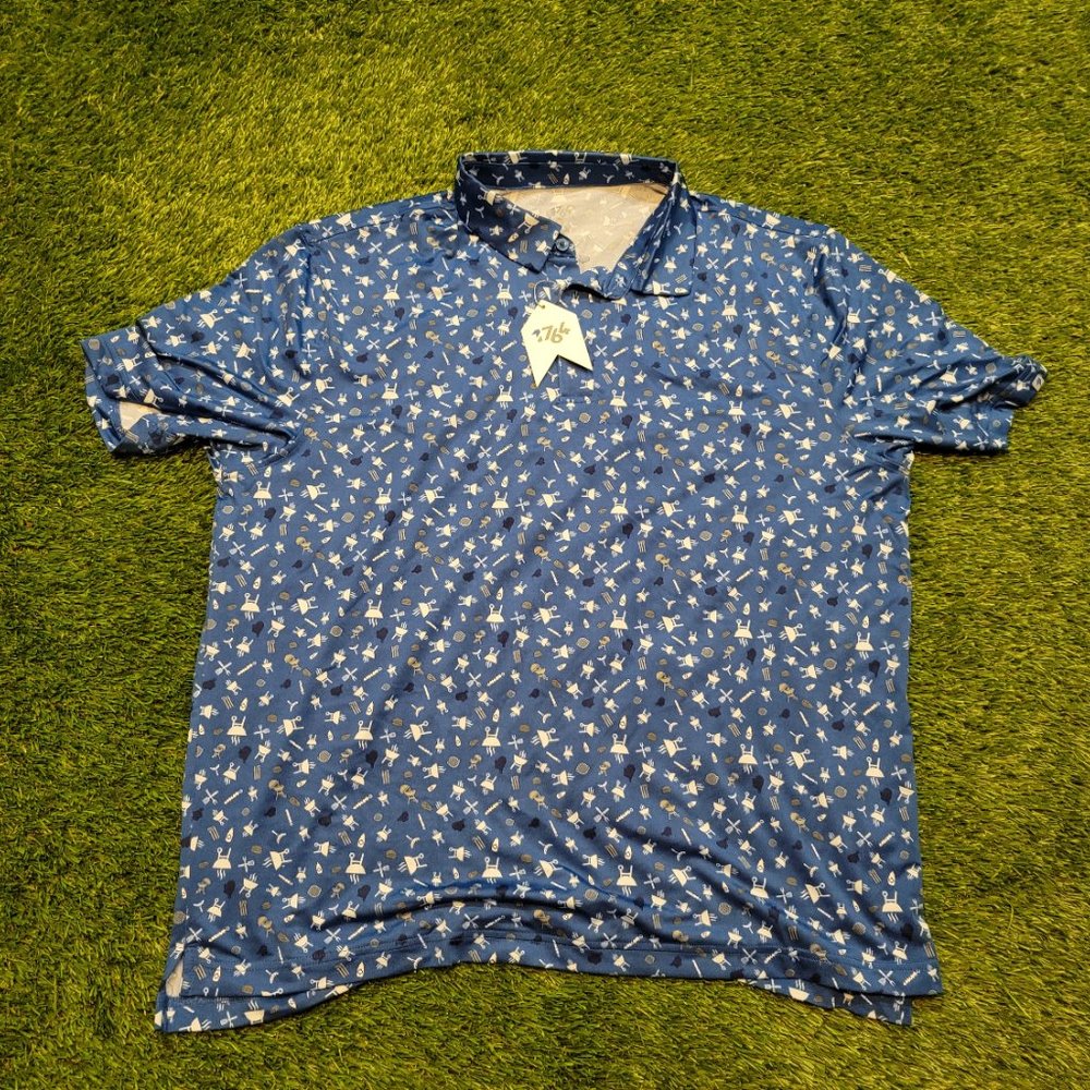 Mens Brand New 1764 BBQ Party XL Golf Polo